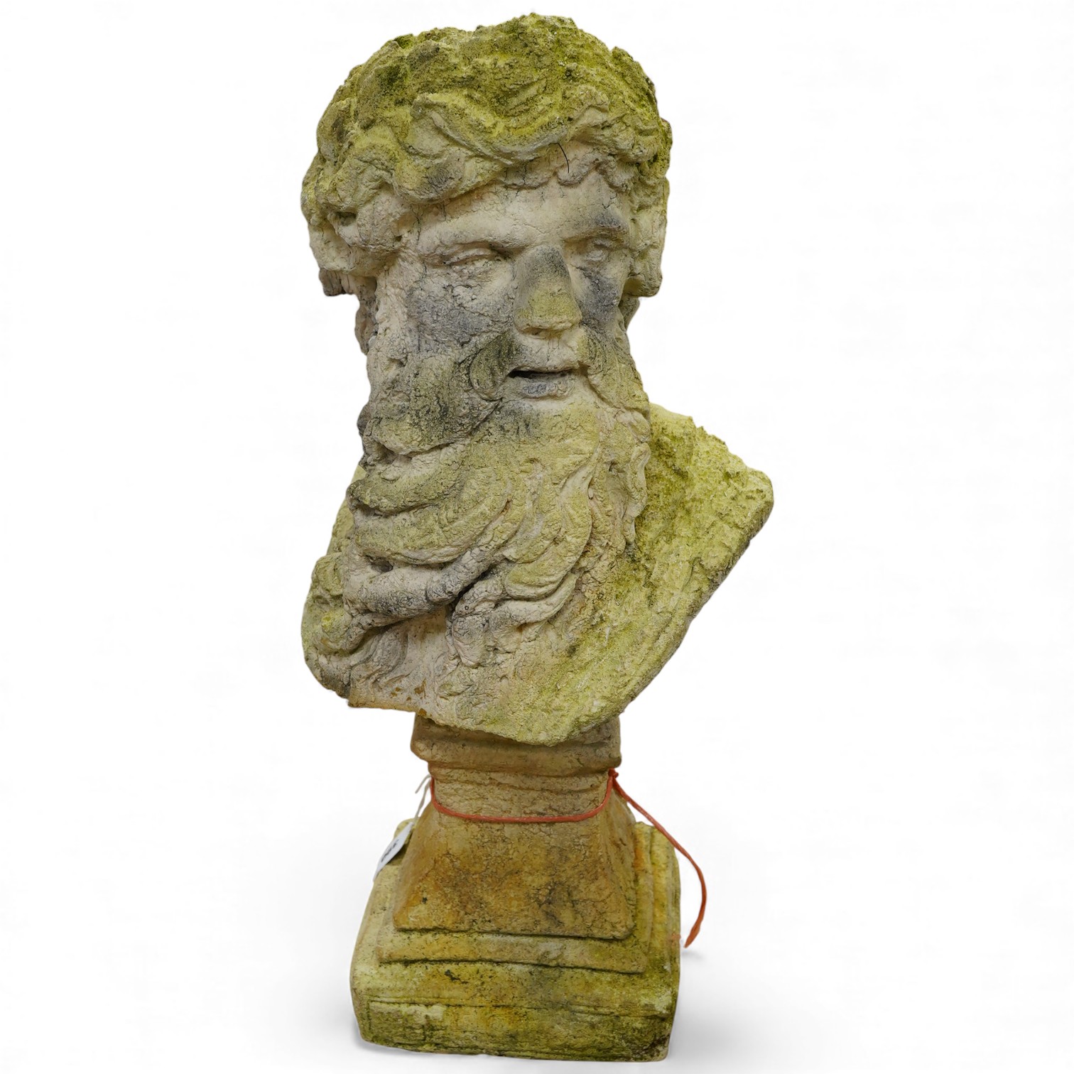 A large composition bust of Poseidon, 67cm high